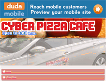 Tablet Screenshot of cyberpizzacafe.com